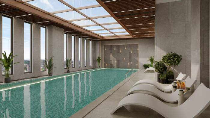 Adani The Marq indoor pool