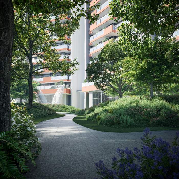 Adani The Marq landscaped gardens